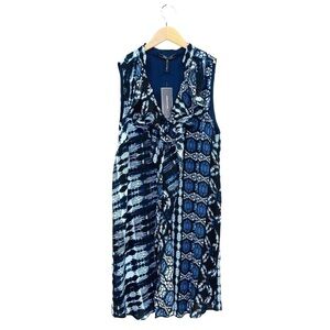 BCBG Max Azria Dress Batik Navy Blue Size Small Sleeveless bcbg New w/Tags NWT